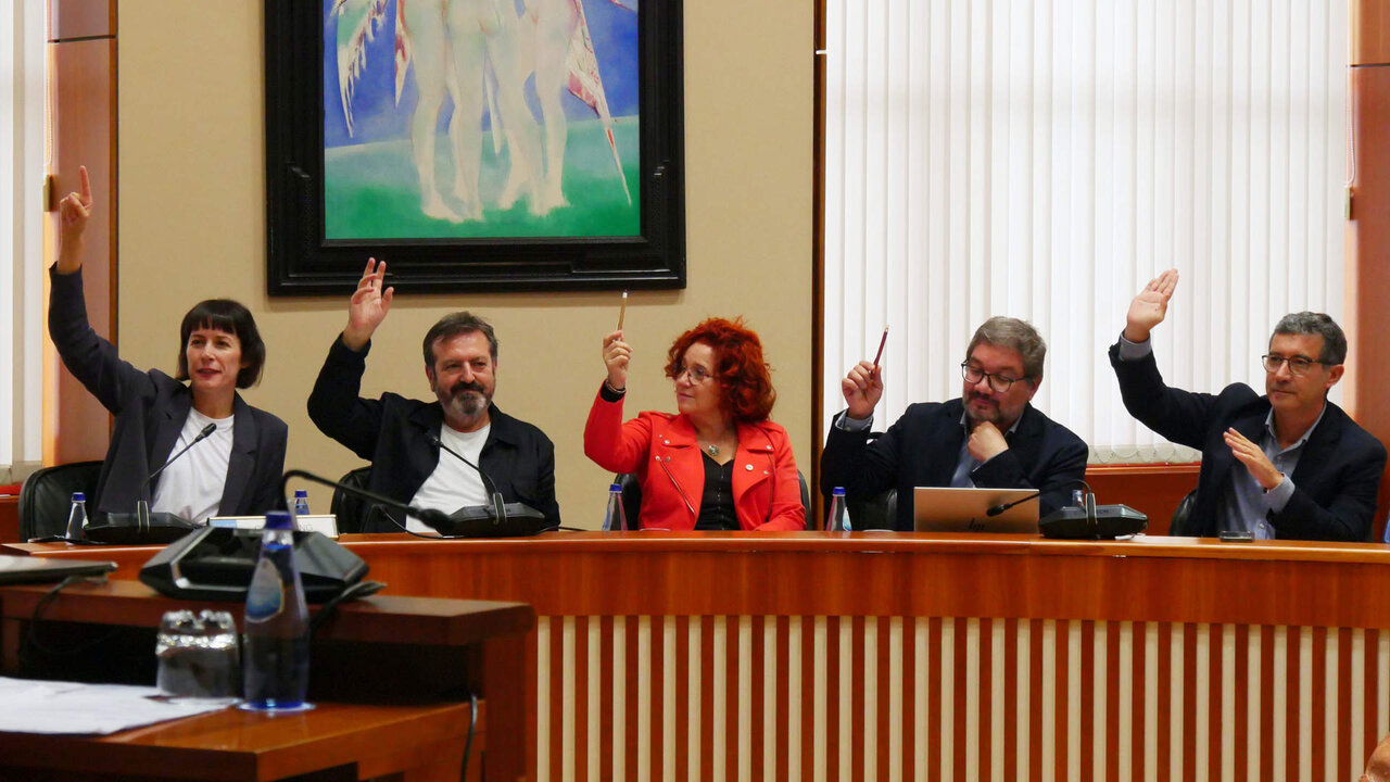 Ana Pontón, Luís Bará, Montse Prado, Óscar Insua e Iago Tabarés